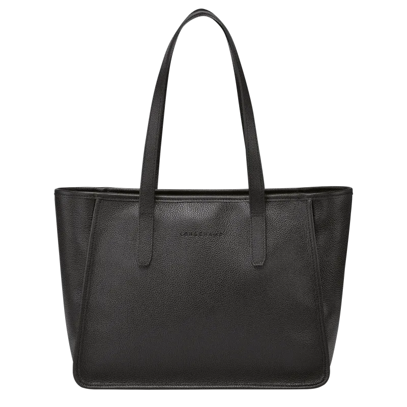 SAC CABAS L LE FOULONNÉ Cuir - Noir SAC CABAS L LE FOULONNÉ Cuir - Noir