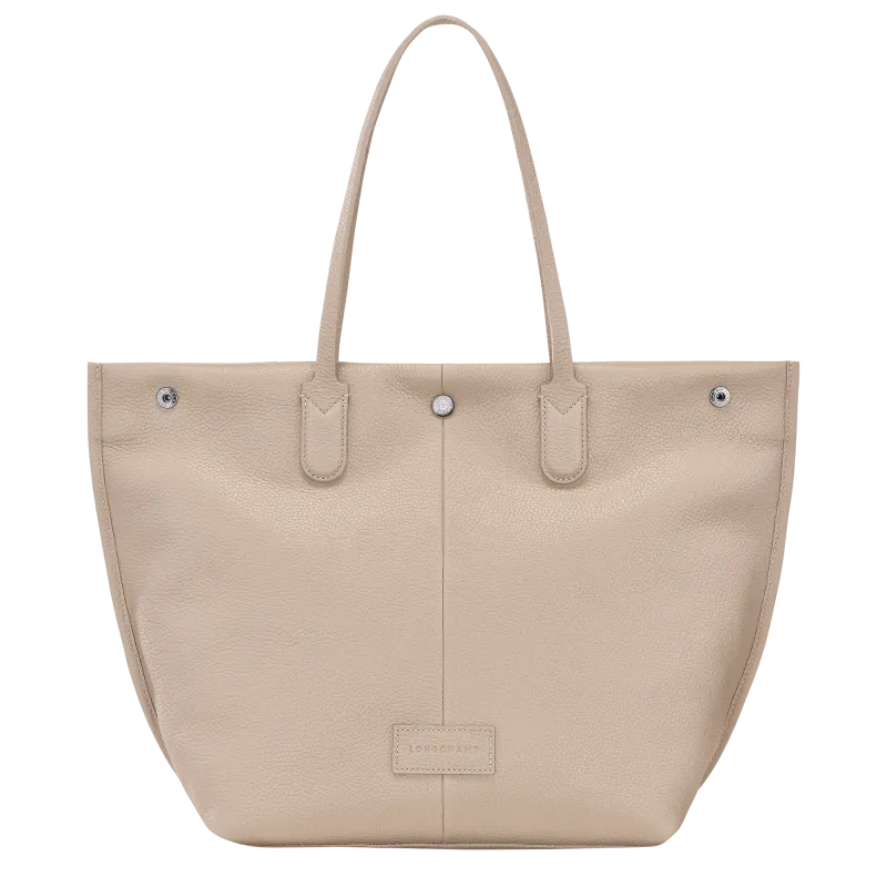 SAC CABAS L ESSENTIAL Cuir - Argile / beige LONGCHAMP SAC CABAS L ESSENTIAL Cuir - Argile / beige LONGCHAMP