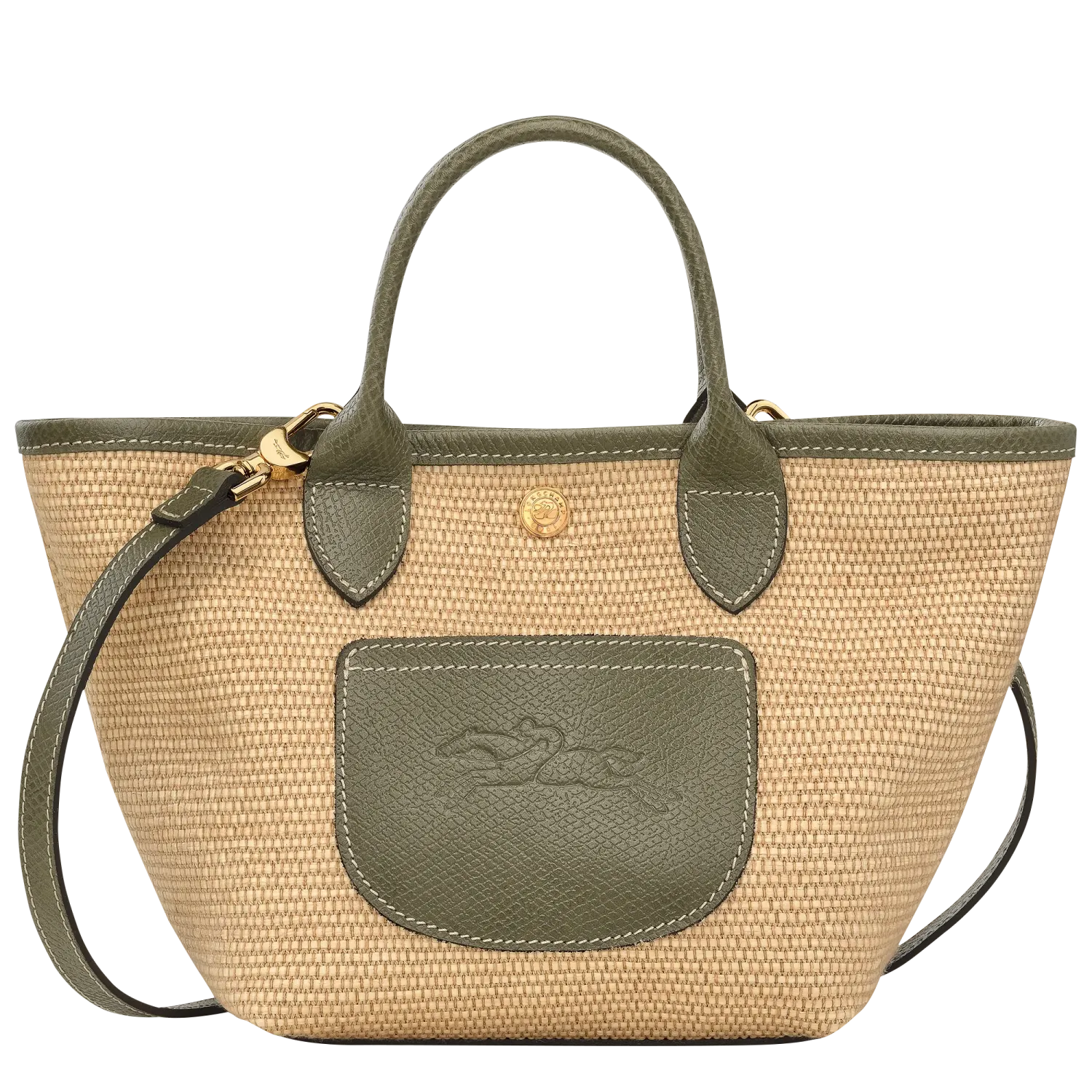 PANIER XS LE PLIAGE COLLECTION Toile / Cuir - Artichaut / Kaki LONGCHAMP