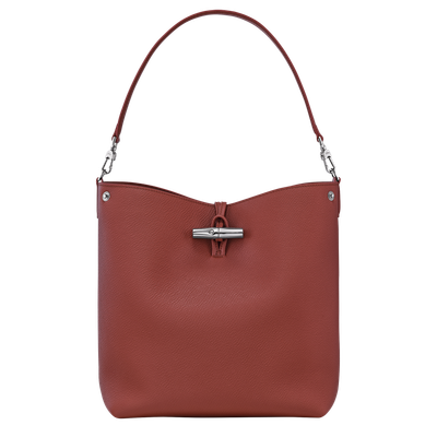 SAC PORTÉ ÉPAULE M LE ROSEAU Cuir - Châtaigne LONGCHAMP