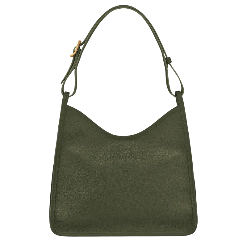 SAC PORTÉ ÉPAULE M LE FOULONNÉ Cuir - Kaki LONGCHAMP SAC PORTÉ ÉPAULE M LE FOULONNÉ Cuir - Kaki LONGCHAMP