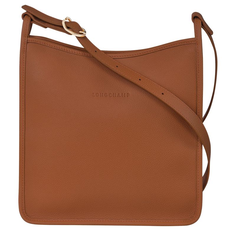 SAC BANDOULIÈRE PLAT M LE FOULONNÉ Cuir - Caramel LONGCHAMP SAC BANDOULIÈRE PLAT M LE FOULONNÉ Cuir - Caramel LONGCHAMP