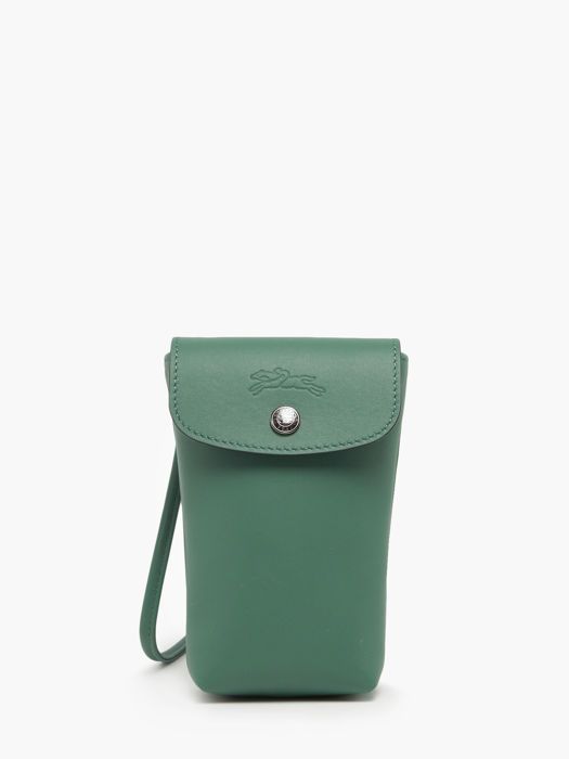 Étui téléphone Le Pliage Xtra cuir vert sauge LONGCHAMP Étui téléphone Le Pliage Xtra cuir vert sauge LONGCHAMP