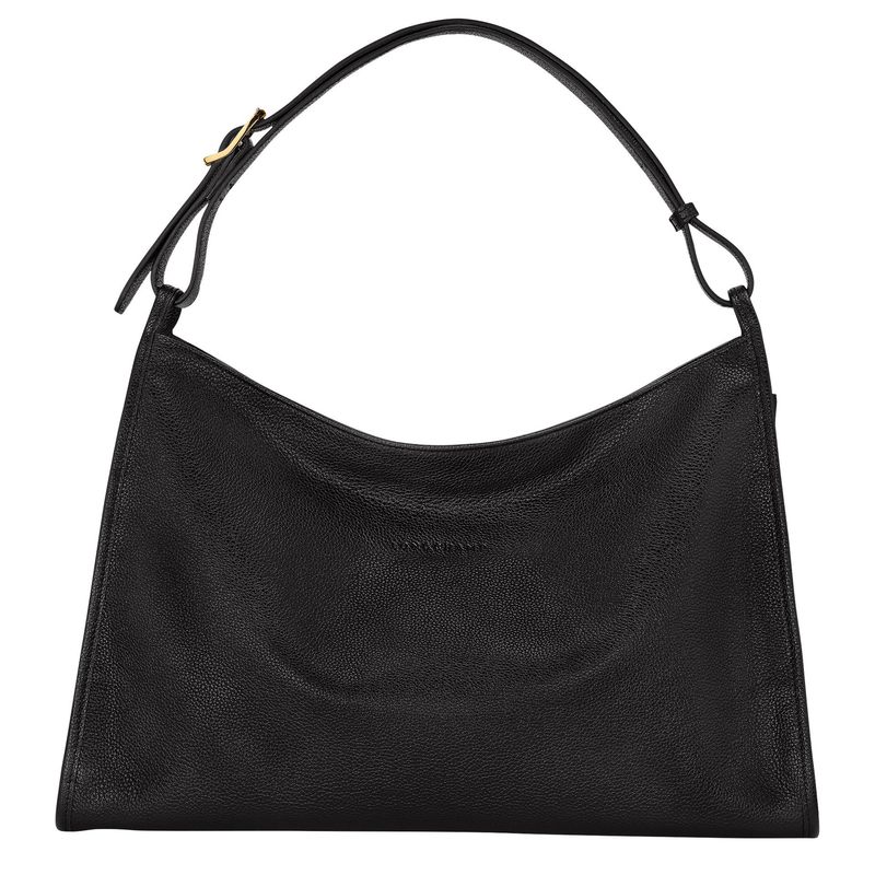 SAC PORTÉ ÉPAULE XL LE FOULONNÉ Cuir - Noir LONGCHAMP SAC PORTÉ ÉPAULE XL LE FOULONNÉ Cuir - Noir LONGCHAMP