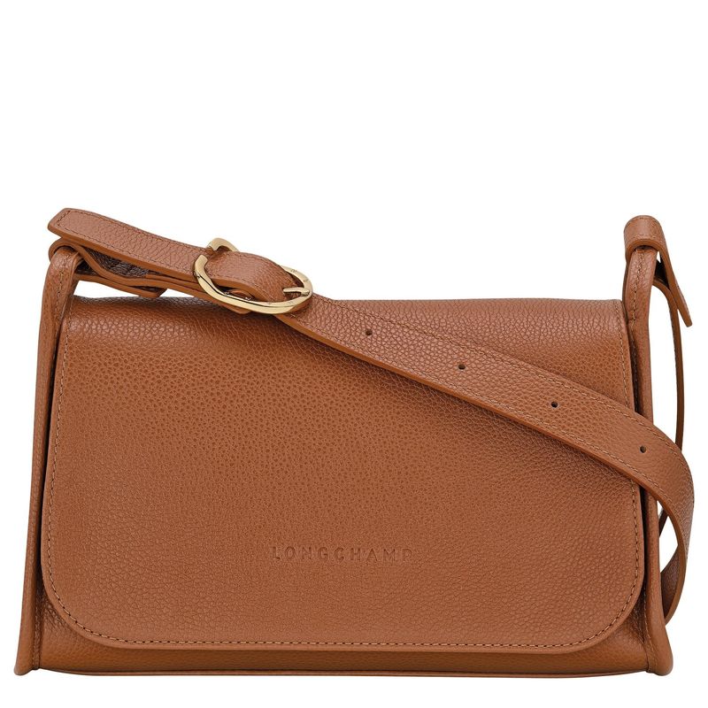 SAC BANDOULIÈRE M LE FOULONNÉ Cuir - Caramel LONGCHAMP SAC BANDOULIÈRE M LE FOULONNÉ Cuir - Caramel LONGCHAMP