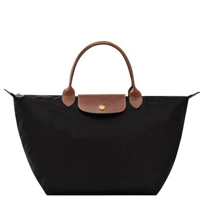 SAC À MAIN M LE PLIAGE ORIGINAL Toile Recyclée - Noir LONGCHAMP