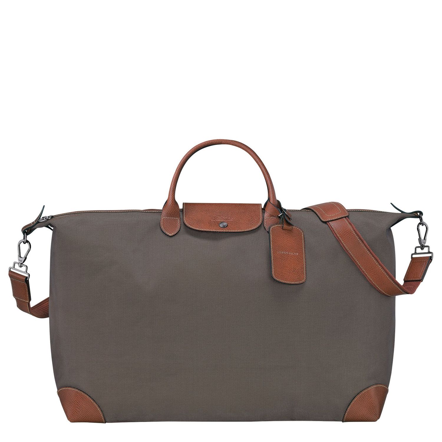 SAC DE VOYAGE XL BOXFORD Toile Recyclée - Brun LONGCHAMP