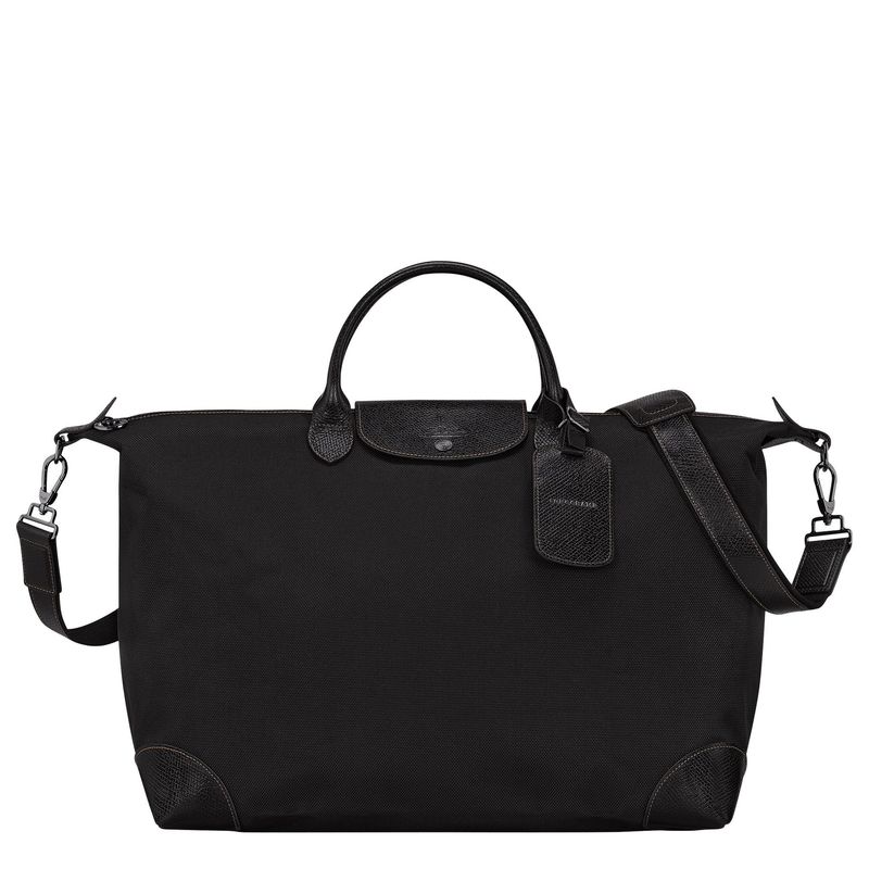SAC DE VOYAGE L BOXFORD Toile Recyclée - Noir LONGCHAMP SAC DE VOYAGE L BOXFORD Toile Recyclée - Noir LONGCHAMP