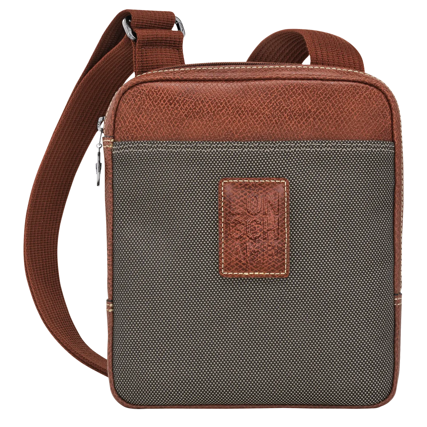 SAC BANDOULIÈRE XS BOXFORD Toile Recyclée - Brun LONGCHAMP