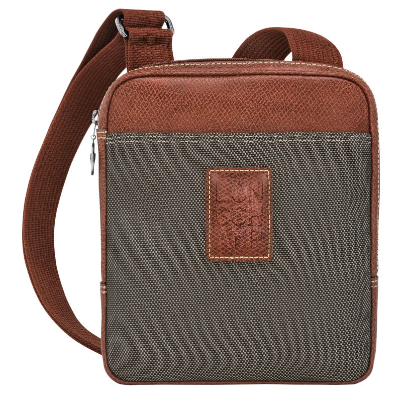 SAC BANDOULIÈRE XS BOXFORD Toile Recyclée - Brun LONGCHAMP SAC BANDOULIÈRE XS BOXFORD Toile Recyclée - Brun LONGCHAMP