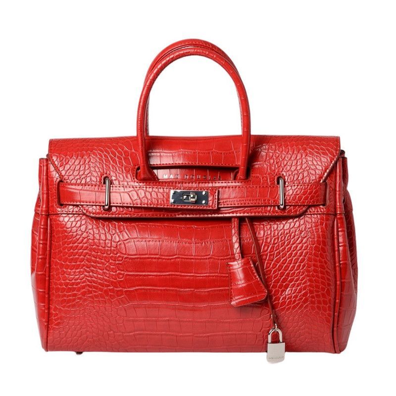 Pyla RYTHME sac à main aspect croco rouge MAC DOUGLAS