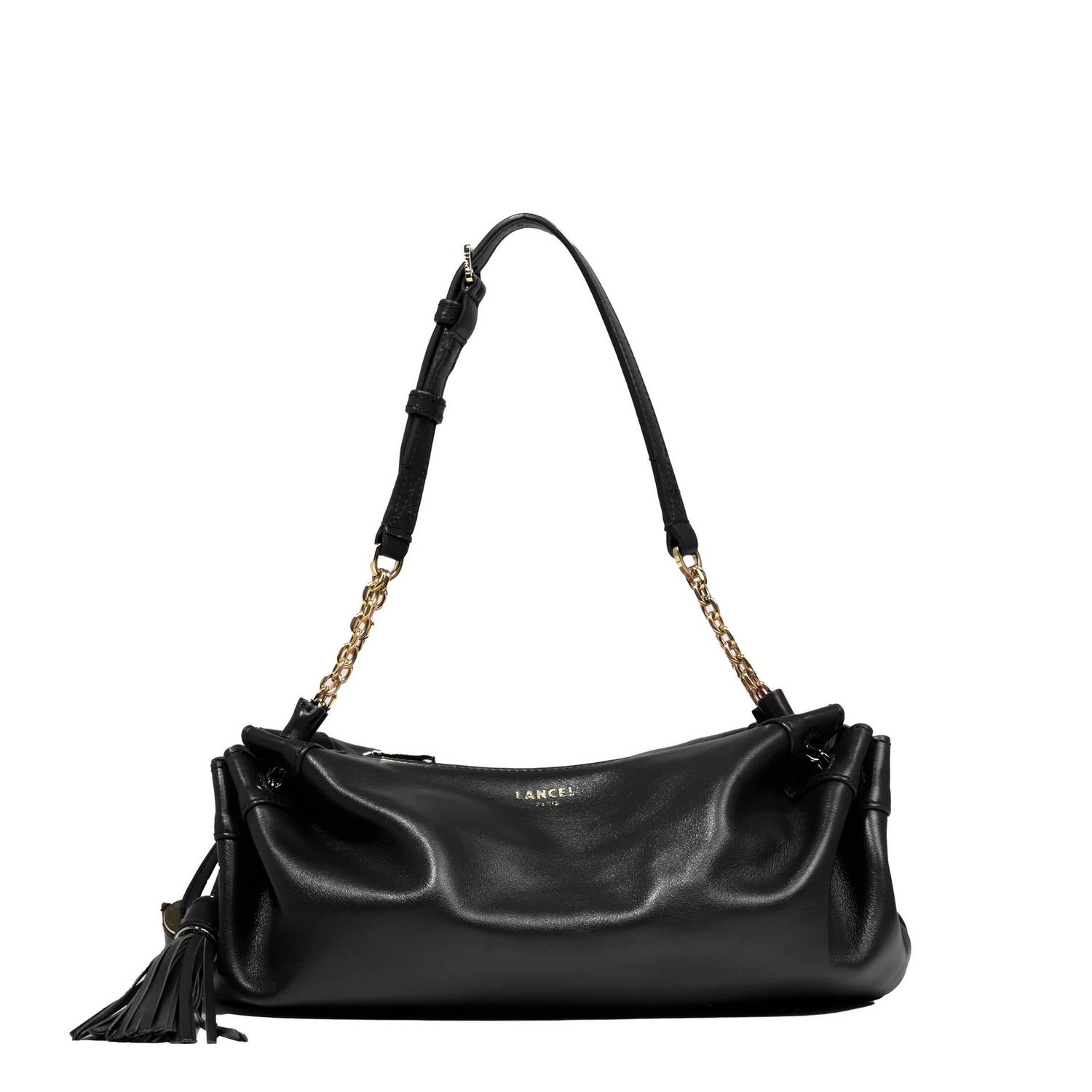 SAC PORTE CROISE ZIPPE S MABELLE noir Lancel