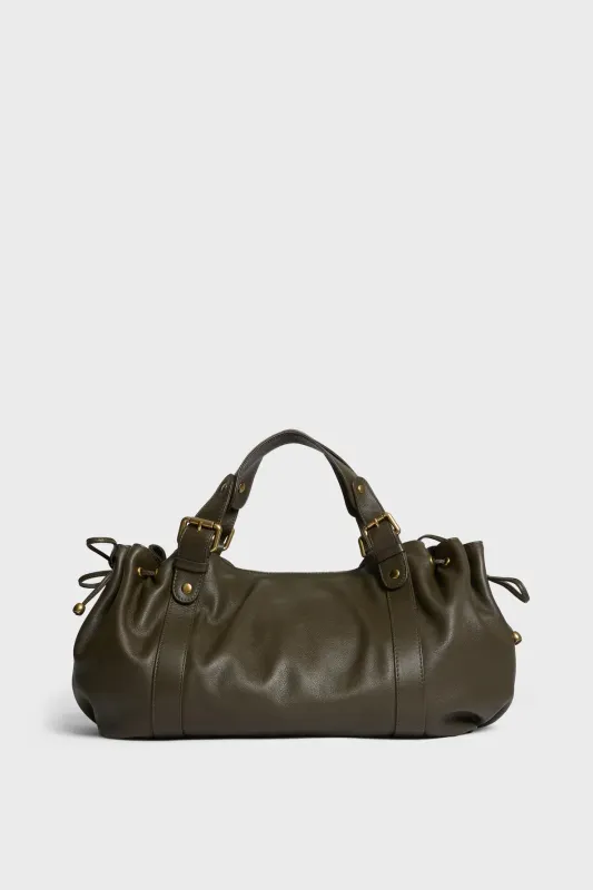Sac à main en cuir - 24H Kaki GERARD DAREL