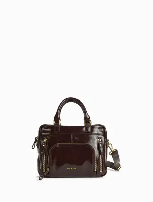 Sacs à main / travers Mini Macy Moka Glacé- Cuir verni Nat&Nin