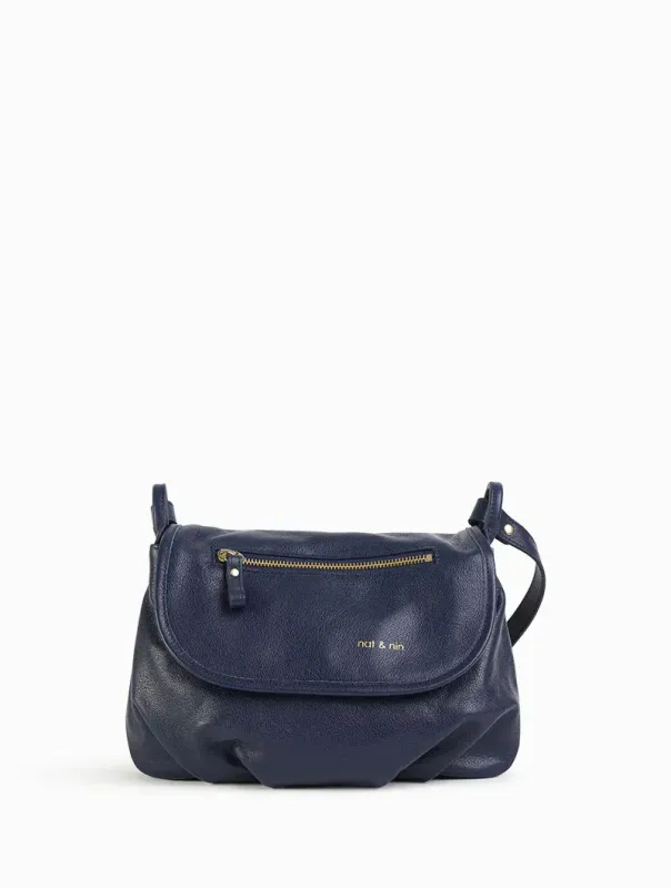 Sacs Jen Bleu Cosmos- Cuir lisse Nat&Nin
