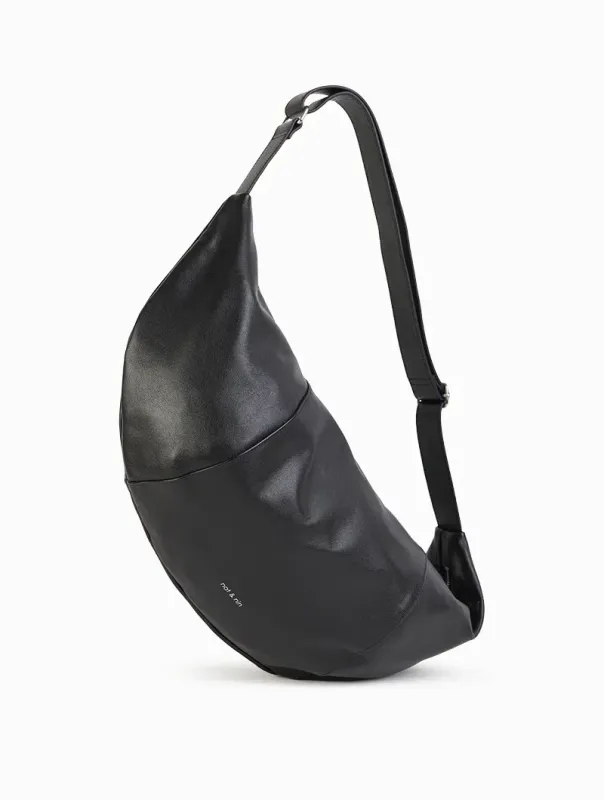 Sacs porté épaule / travers Corto Noir - Cuir lisse Nat&Nin