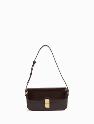 Sacs porté épaule Alice Small Nat&Nin Moka Glacé- Cuir brillant
