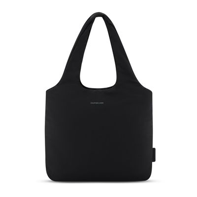 Sac porté épaule Skara Cloud Shopper All Black Kapten & Son