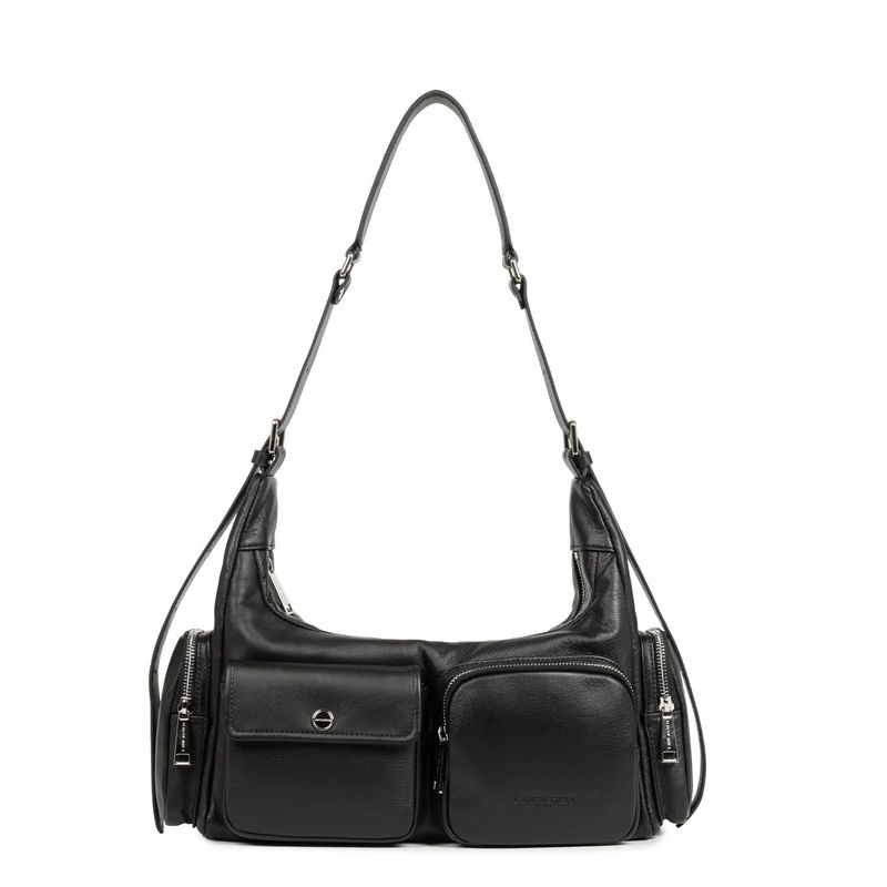 Sac besace Soft Caramella noir LANCASTER