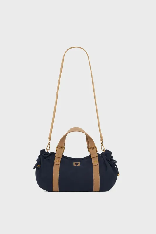 Sac à main en toile - 18H Marine GERARD DAREL Sac à main en toile - 18H Marine GERARD DAREL