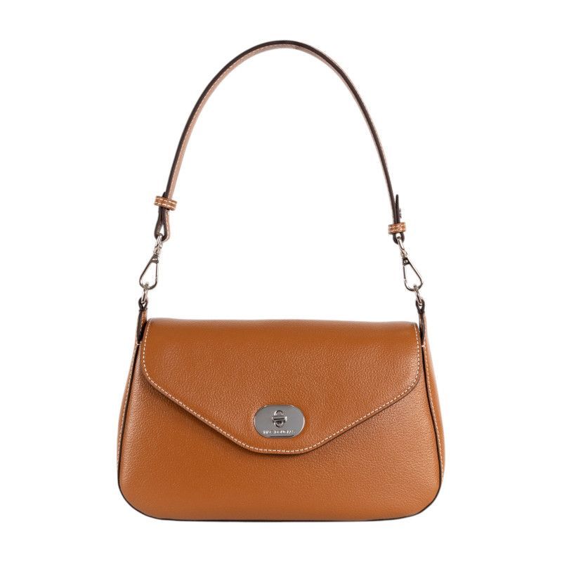 Eveline BUNI sac porté épaule cuir châtain MAC DOUGLAS