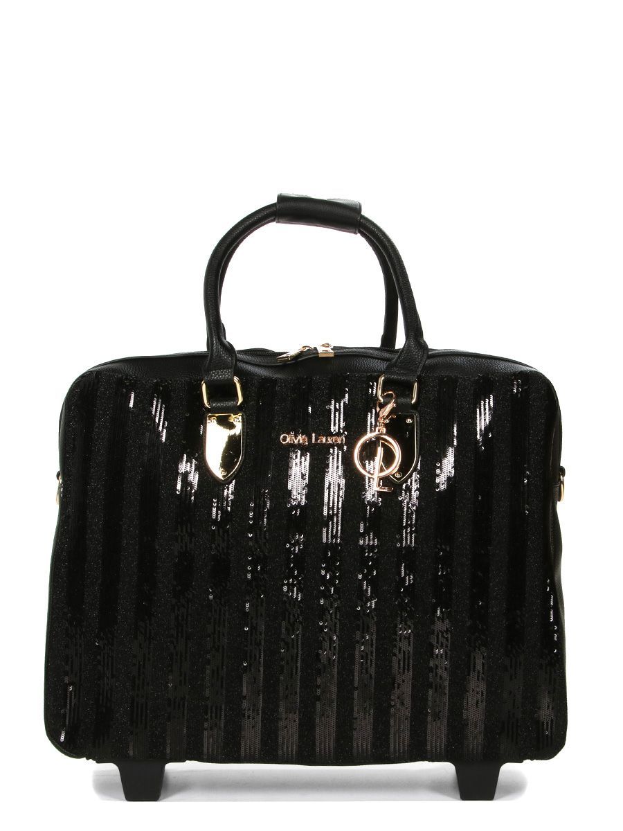 Sac trolley voyage travail SCARLETT Noir OLIVIA LAUREN