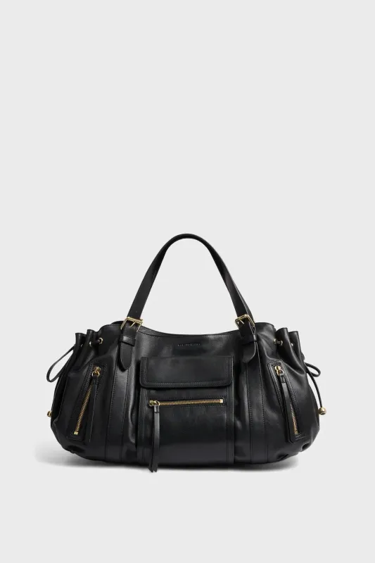 Sac à main en cuir avec poches zippées - ST GERMAIN Noir GERARD DAREL Sac à main en cuir avec poches zippées - ST GERMAIN Noir GERARD DAREL