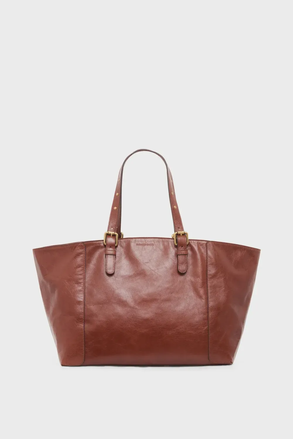Cabas en cuir effet froissé - SIMPLE BAG Caramel GERARD DAREL