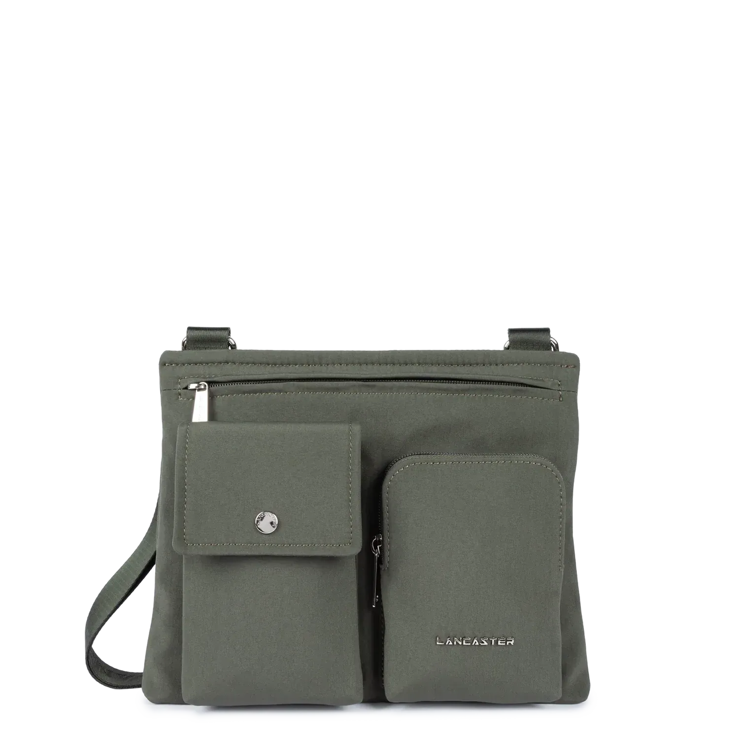 Basic Pocket Sac Pochette Kaki foncé LANCASTER Basic Pocket Sac Pochette Kaki foncé LANCASTER
