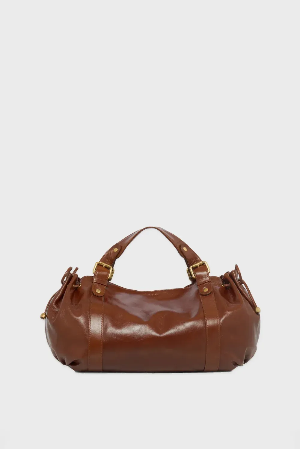 Sac à main en cuir effet froissé - 24H Caramel GERARD DAREL