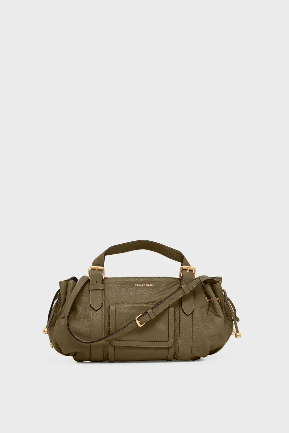 Sac à main en cuir bubble - 18H Kaki GERARD DAREL