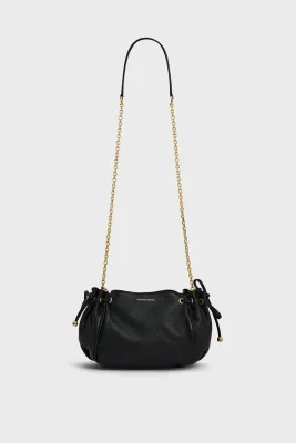Sac bandoulière en cuir - LE MINI 24 Gerard Darel Noir Sac bandoulière en cuir - LE MINI 24 Gerard Darel Noir