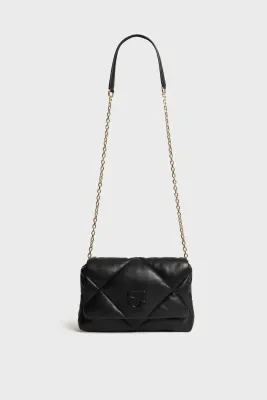 Sac porté travers en cuir matelassé - LE FANNY noir Gerard Darel