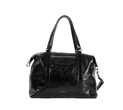 Sac porté épaule THYLANE Nat&Nin cuir Noir Glacé
