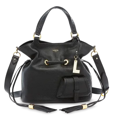 SAC SEAU Cuir PREMIER FLIRT DE LANCEL Noir