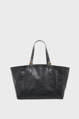 Cabas en cuir effet froissé - SIMPLE BAG Noir Gerard Darel