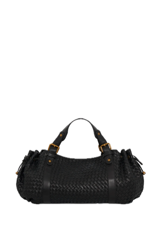 Sac à main en cuir tressé - 24H Noir GERARD DAREL