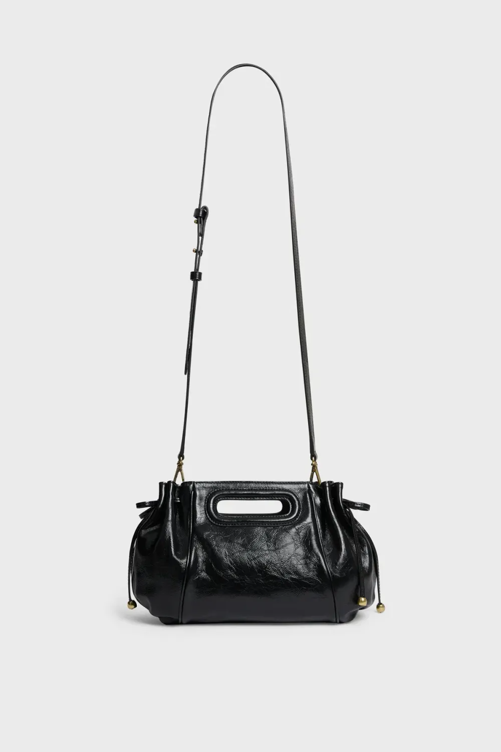 Sac à main en cuir effet froissé - MINI DANY noir Gerard Darel Sac à main en cuir effet froissé - MINI DANY noir Gerard Darel