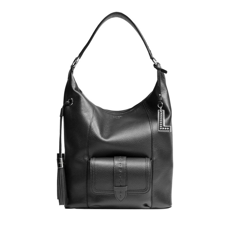 SAC HOBO ZIPPE M Noir PREMIER FLIRT DE LANCEL