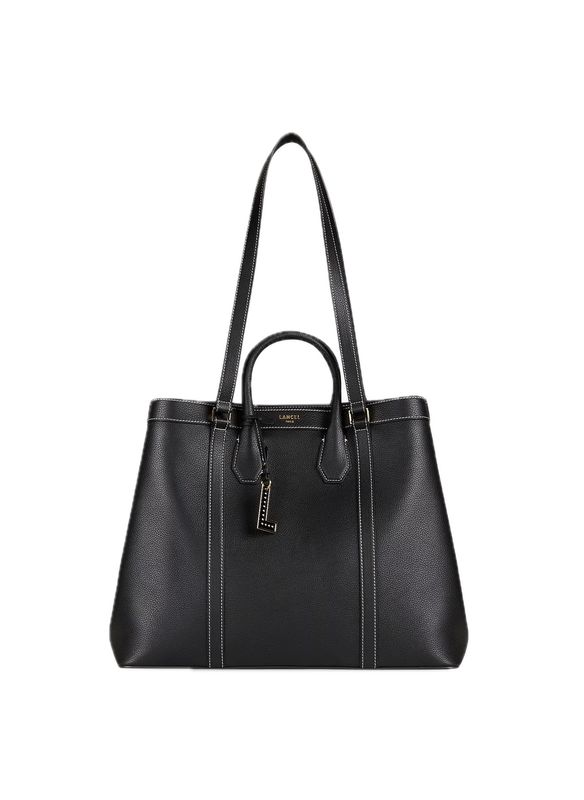 Cabas cuir grainé - Noir – BELLEVILLE LANCEL Cabas cuir grainé - Noir – BELLEVILLE LANCEL