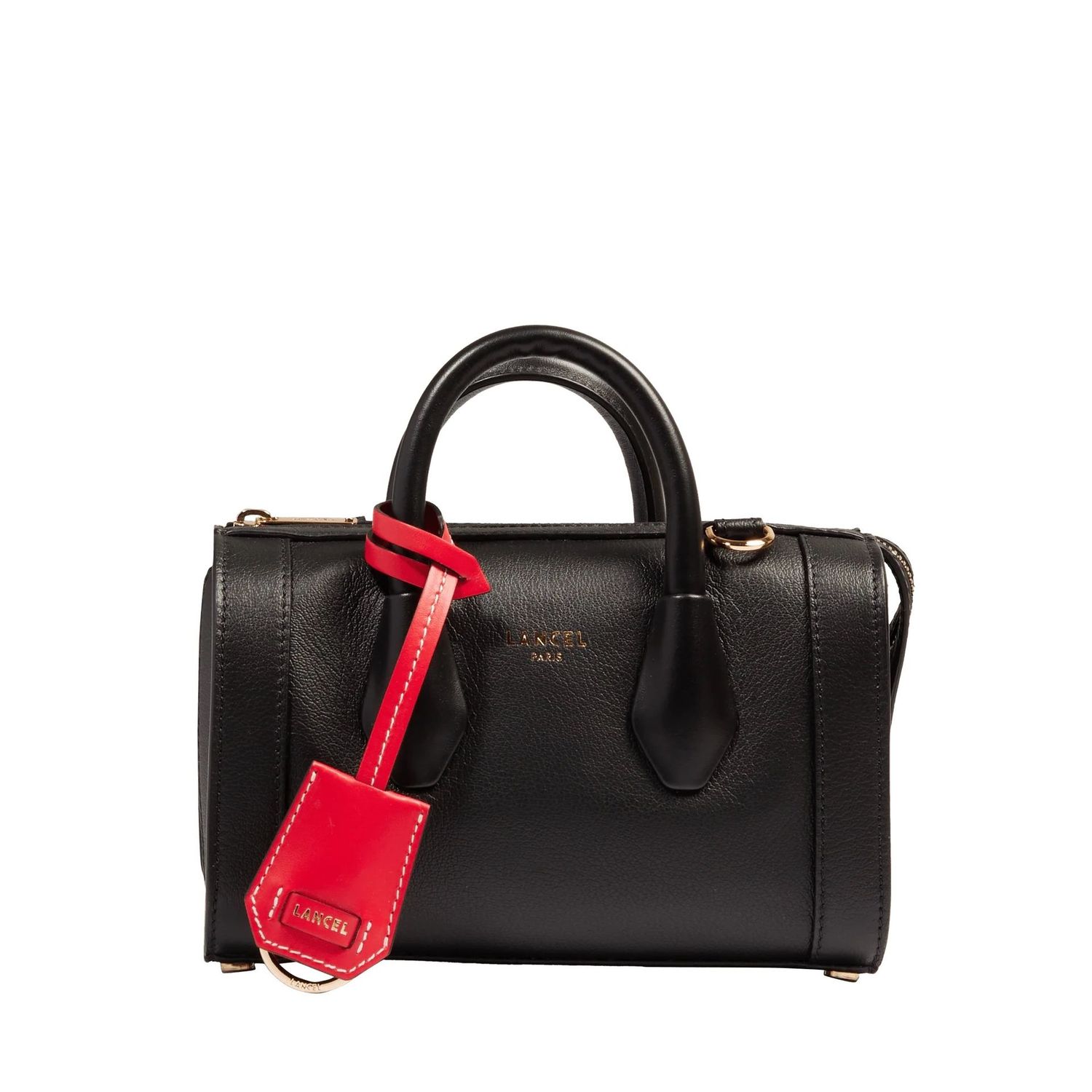 MINI SAC BOWLING BCBG DE LANCEL Noir /rouge