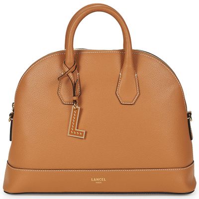 Sac bandoulière cuir grainé - Camel – BELLEVILLE M LANCEL