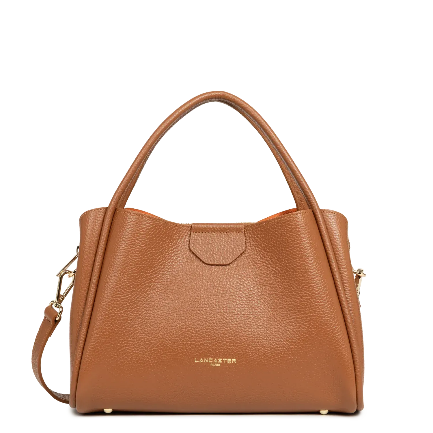 Ida Double Sac à main cuir Camel LANCASTER Ida Double Sac à main cuir Camel LANCASTER