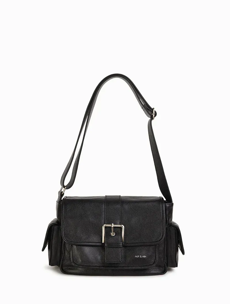 Sacs porté épaule / travers Joy Noir - Cuir lisse Nat&Nin Sacs porté épaule / travers Joy Noir - Cuir lisse Nat&Nin