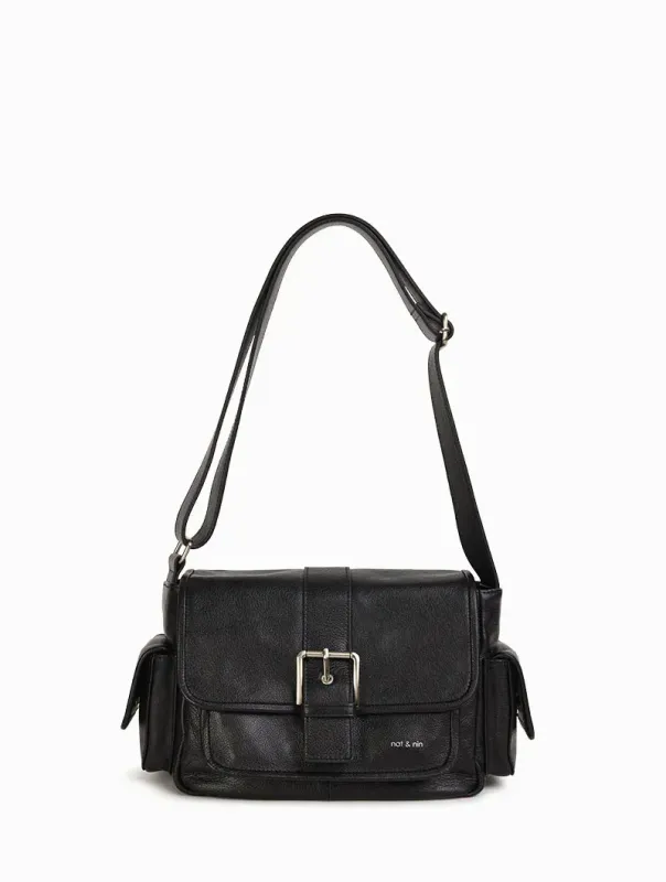 Sacs porté épaule / travers Joy Noir - Cuir lisse Nat&Nin Sacs porté épaule / travers Joy Noir - Cuir lisse Nat&Nin