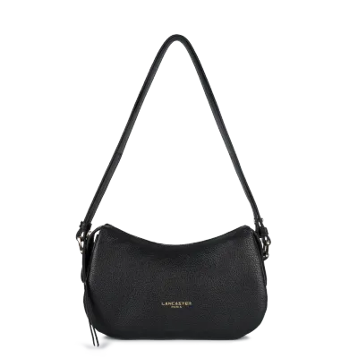 Dune Petit sac besace cuir Noir LANCASTER