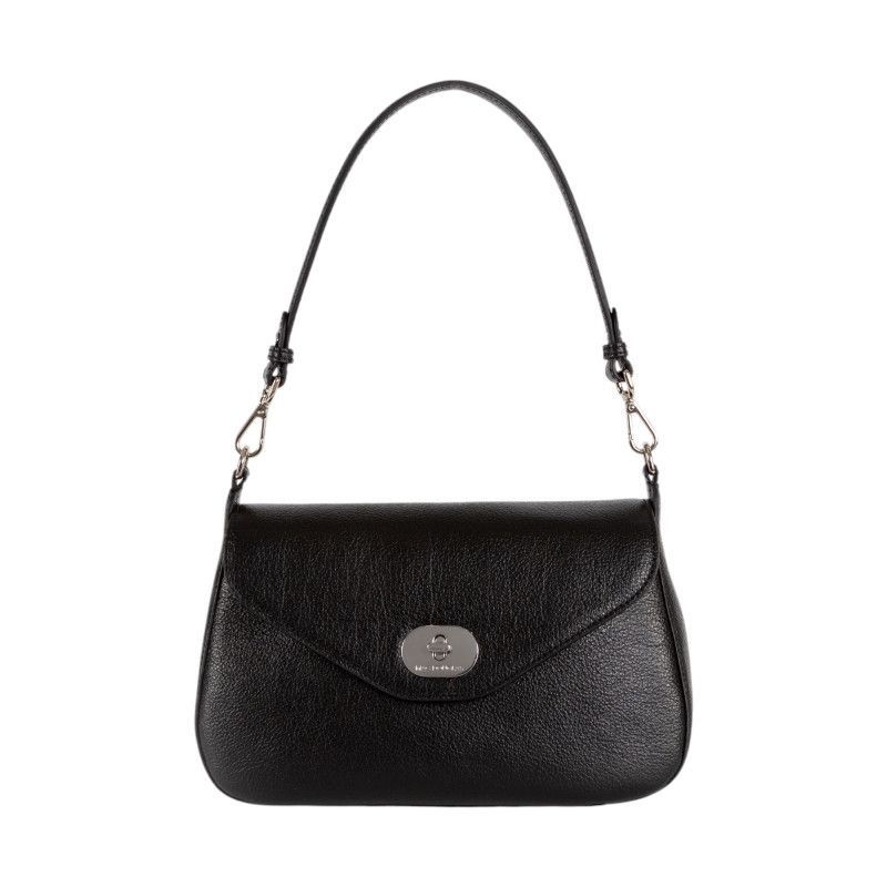 Eveline BUNI sac porté épaule cuir NOIR MAC DOUGLAS