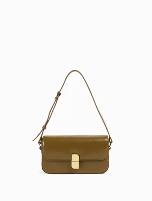 Sacs porté épaule / travers Alice Small Tabac- Cuir glacé craquelé Nat&Nin