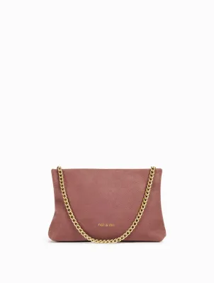 Sacs porté épaule /travers Molly Bois de rose - Cuir peau de pêche Nat&Nin