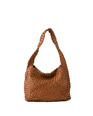 Sac hobo cuir tressé  Tan Biba KILLEN